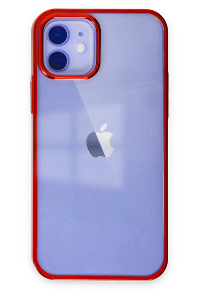 NewFace حافظة آيفون 12 من RDBYDN مصنوعة من السيليكون (113118) - أحمر