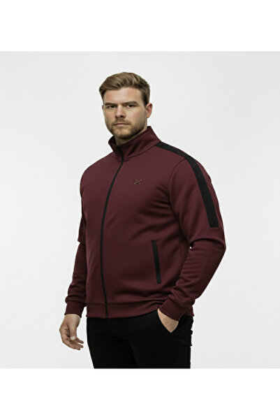 montecarlo Plus Size Zippered Long Sleeve Sweatshirt