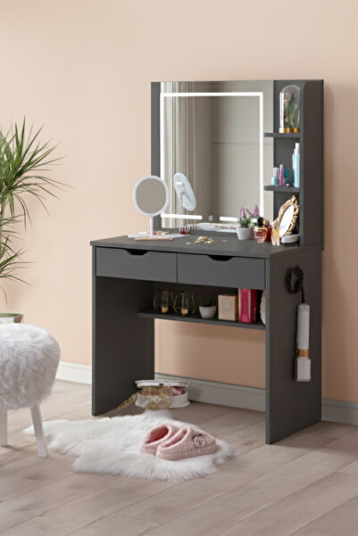 benim odam Diva Işık Seviyesi Ayarlanabilir Dokunmatik Aynalı,Led 2 Çekmeceli...