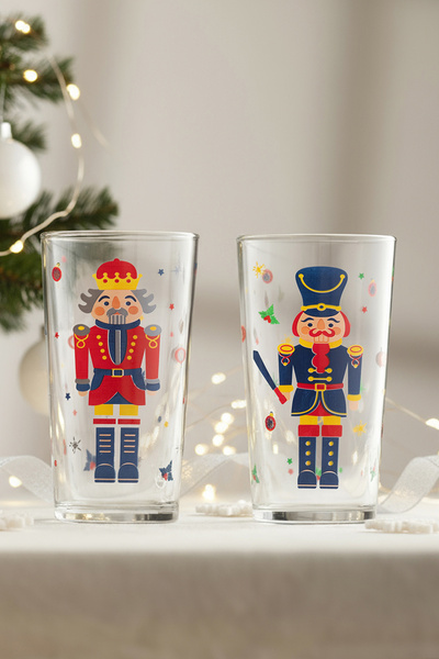 Rakle Nutcracker Set of 2 Soft Drink Glasses 570 Cc
