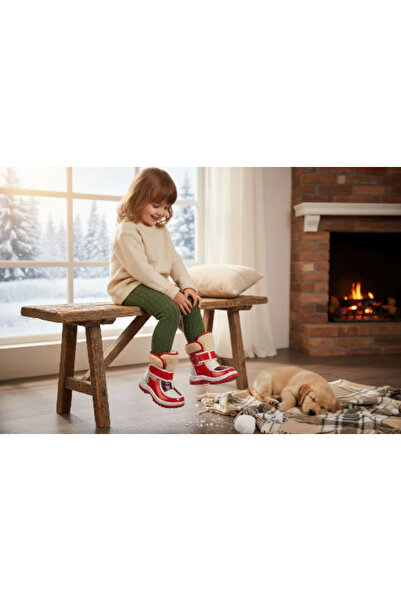 AkınalBella Poly Figürlü Kışlık Çocuk Kar Botu