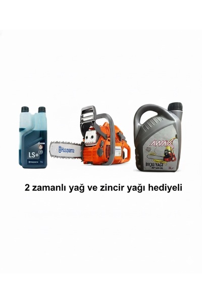 Husqvarna 450 Motorlu Testere 3.3 Hp 36 Diş zincir yağı ve 2 zamanlı yağ hediyeli