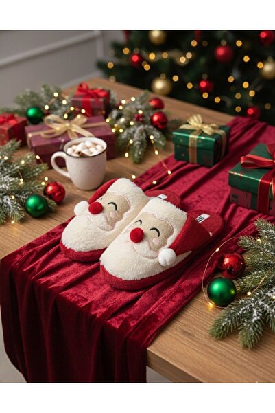 Slipcat Papuci de Anul Nou Mos Craciun Papuci de casa Papuci de casa Papuci de oaspeti