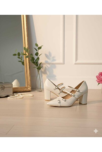 JOJO Women's shoes with a wide, comfortable heel, matte leather, and an elegant front design.