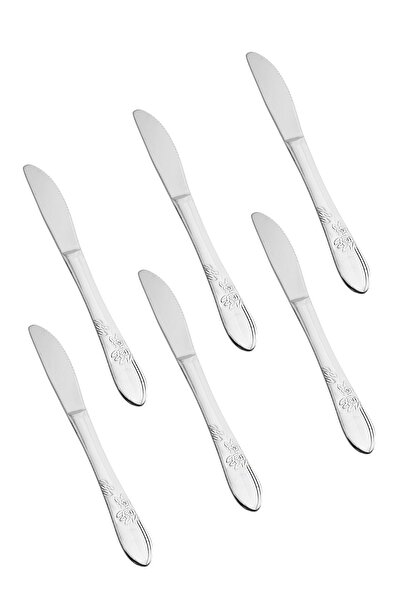 HIC طقم سكين طعام من الاستيل المقاوم للصدا مكون من 6 قطع