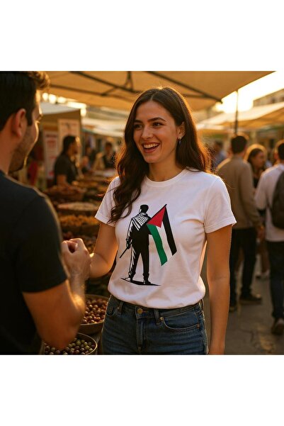 CERCİBAZAAR Tricou cu imprimeu palestinian
