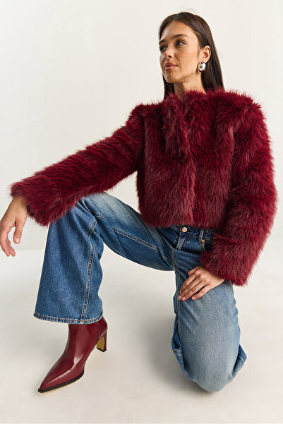 Bianco Lucci Women's Faux Fur Lined Coat 38119 60251968