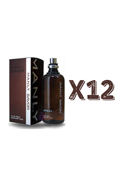 Manly Savor EDC 125 Ml Erkek Parfüm 12 Adet