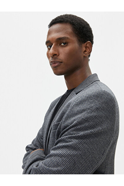 Koton Jachetă Blazer Slim Fit, cu nasturi, cu buzunar