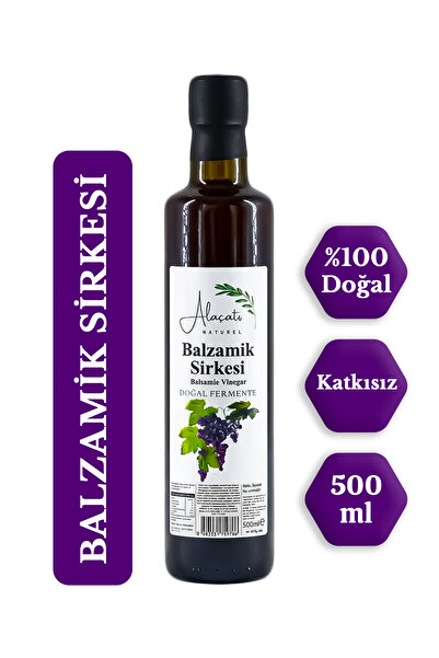 Alaçatı Balzamik Sirke Doğal Fermantasyon Filtresiz Katkısız - Balsamic Vinegar 500 ml