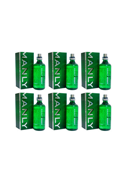 Manly Green EDC 125 Ml Erkek Parfüm 6 Adet
