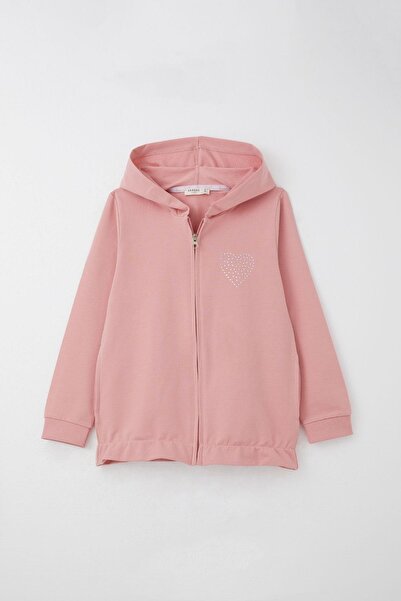 Breeze Κοριτσίστικο Σετ Φόρμα Πέτρινη Κεντημένη Καρδιά 4-9 ετών, Ροζ ξερό