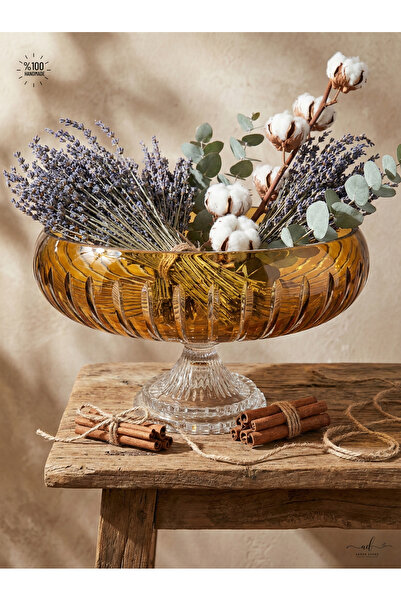 AKDEN STORE El Yapımı Kristal Dekoratif Sofra Sunum Kasesi