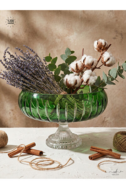 AKDEN STORE El Yapımı Kristal Dekoratif Sofra Sunum Kasesi