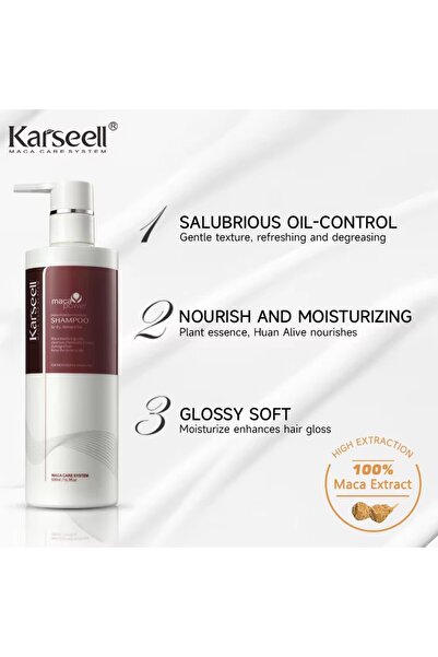 KARSEELL Șampon și balsam cu esență de Maca, 500 ml