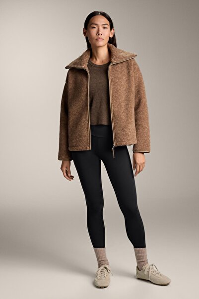 Oysho Boxy faux-shearling jacket