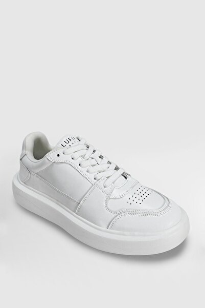 Lufian 112230251 Mateas Sneaker Men's Leather Shoes White
