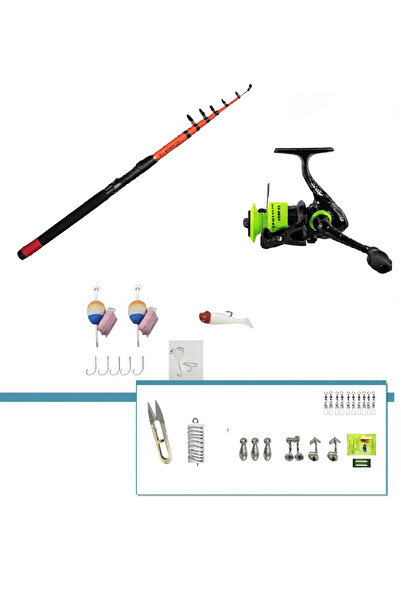 OLTAMİX 35 Parça Olta Seti 2.70 Kamış 20 lik 5 Bilyalı Makine Harika Olta hazır Takım