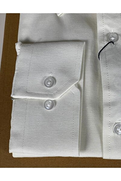 YusGos Long Sleeve Cotton Easy Iron Oxford Regular Fit High Quality Premium Men's Shirt White 2XL