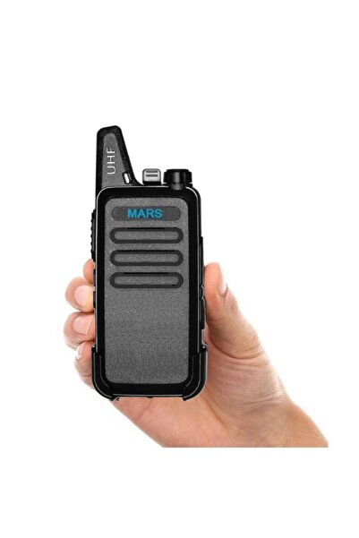 Mars 2'li Type-c Şarjlı Pmr 446 TÜRKÇE KONUŞAN El Telsizi Kulaklık Hediyeli Set