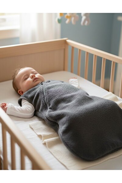 Alpar Tekstil Fiber-Free 1 Tog Cotton Pique Fabric Baby Bag Sleeping Bag / Anthracite