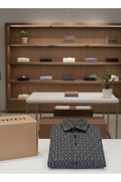 YusGos Men's Regular Fit Cotton High Quality Winter Lumberjack Shirt Smoked L