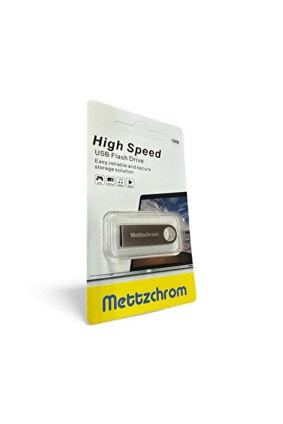Mettzchrom 128gb Flaş Flash Disk Bellek Usb Metal Usb Bellek