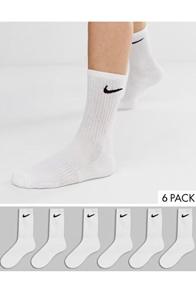 Nike Unisex sports socks, set of 6, white