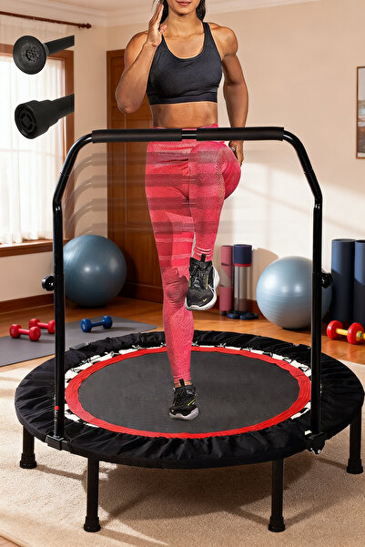 Enjoylifeme ترامبولين للياقة البدنية مقاس 40 بوصة للبالغين والأطفال بمقبض إسفنجي قابل للتعديل، ترامبولين للاستخدام الداخلي/الخارجي