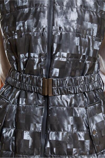 Alvina 90526 Model Belted Puffer Vest