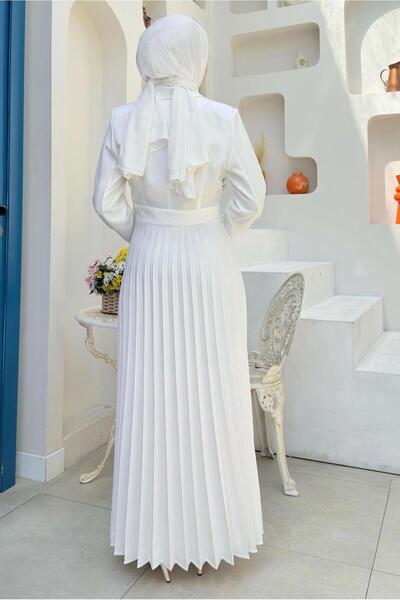 TRENDTESETTÜR Ecru Jacket Look Γυναικείο Φόρεμα - T 0073