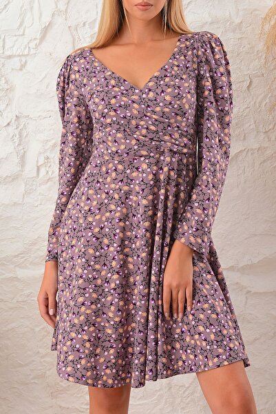 ESPİNA Жіноча сукня з квітковим принтом та плісированою спідницею