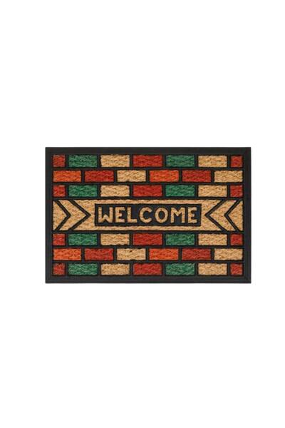 ÇIRPAN EV КОЛЬОРОВИЙ ПРАВИЛЬНИЙ КИЛИМОК ПЕРЕД ДВЕРИМА 60X40CM