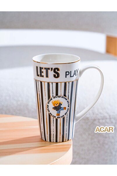 ACAR Let's Play Ayıcıklı Porselen Kupa 450 ml