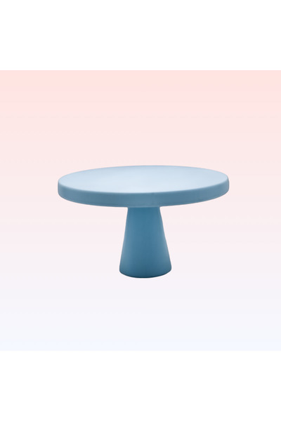 na neşeli ahşap حامل كيك خشبي أزرق اللون بطول 23 سم مع أرجل خشبية لحفلات أعياد الميلاد والزفاف والخطوبة والمناسبات الخاصة