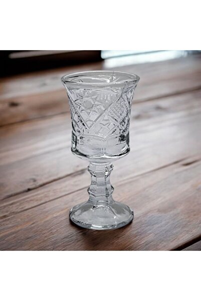 YANPA TİCARET طقم كريستال مكون من 6 أكواب جانبية بلون القهوة