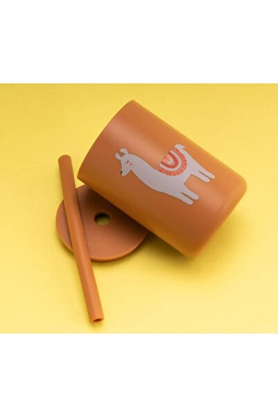 Pitikot Silicone Cup With Straw – Giraffe Pattern, Spill-Proof, Safe For Children