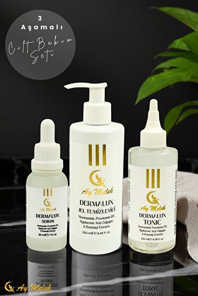 AYMELEK 3'lü Cilt Bakım Seti Aydınlatıcı Ve Yaşlanma Lekeleri Karşıtı (HEDİYE...