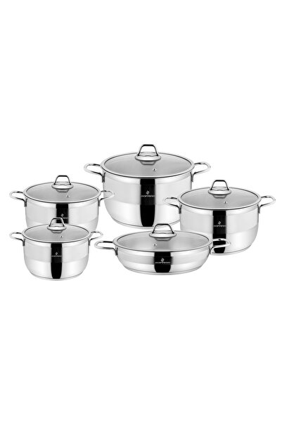 Sofram Turkish soft steel cookware set, 10 pieces