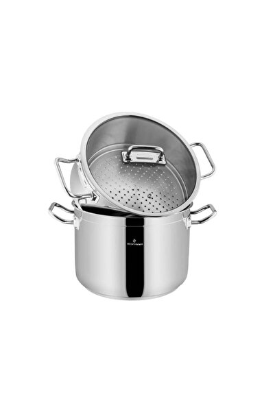 Sofram Atlas Steel Turkish Steamer with Glass Lid, 18cm