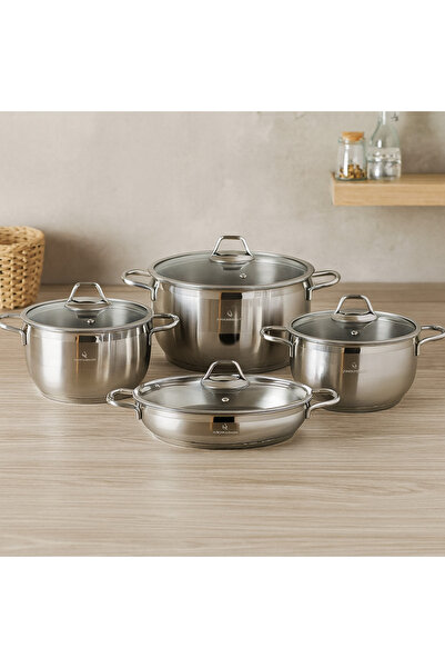Sofram طقم قدور سوفت استيل تركي 8 قطع