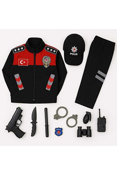 Lizsa Çocuk Polis Kostümü Çocuk Yunus Polis Kıyafeti