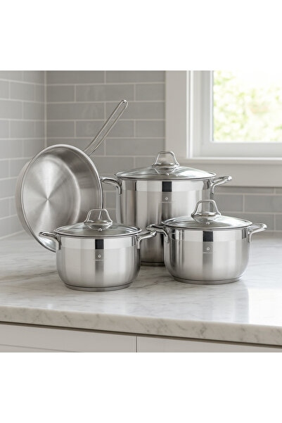 Sofram Turkish soft steel cookware set, 7 pieces