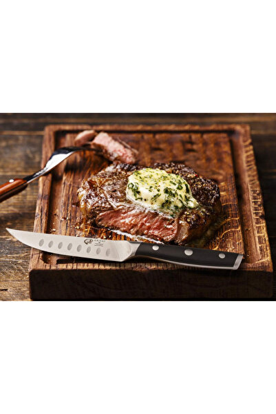 Orient Set of 4 knives, Origin Series, made of German X50 Ultra+stainless steel, 15 cm, blade guard, black