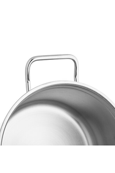 Sofram Turkish Soft Steel Low Cooking Pot with Glass Lid, 1 Liter Size, 16 cm