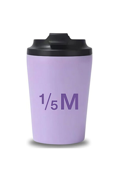 Generic 1/5M Mug 360ml Thermal Travel Mug, Vacuum Insulated Reusable Coffee Cup with Lid (Purple)