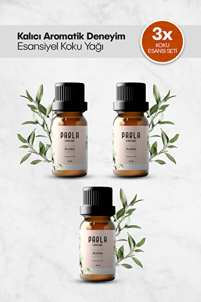 Parla Concept Çamaşır Yün Kurutma Topu Için Koku Seti - 10 ml - 3 Adet Pudra ...