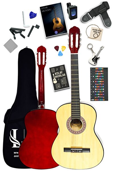 Furia CG-3902NT Klasik Gitar 4/4 Yetişkin Boy Sap Ayarlı Full Set
