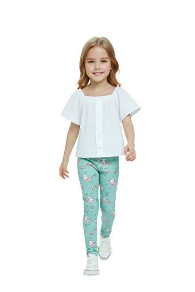 WiNi BEE Girls 2-Piece Playwear Set, Short Sleeve T-Shirt and Leggings Outfit...