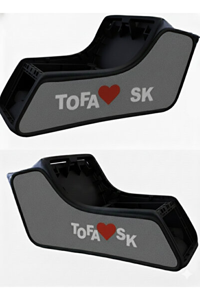 OTOELİT Tofaş Şahin Doğan Kartal torpido vites orta yan konsol halısı açık gr...